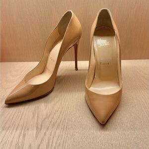 Christian Louboutin Women's Tan/beige  Pumps heels size 38.5